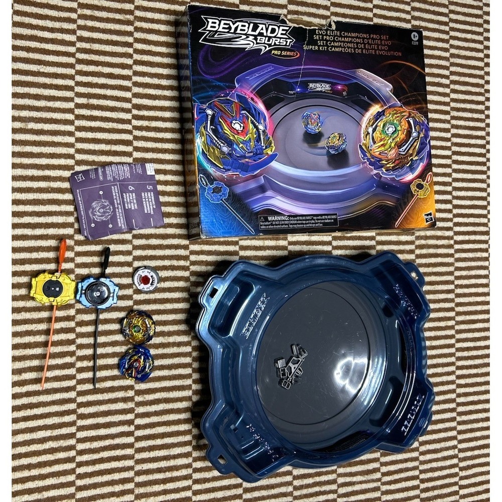 Beyblade Burst Pro Series Evo Elite Champions Set Stadium Hasbro Used Complete